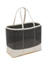 Detail View - Click To Enlarge - PALOROSA - Large Basket Bicoloured Woven Bag