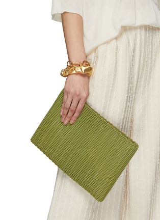 Figure View - Click To Enlarge - PALOROSA - Large Woven Clutch