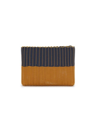 Main View - Click To Enlarge - PALOROSA - Small Bicoloured Woven Clutch