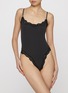 Figure View - Click To Enlarge - SKIMS - Fits Everybody Corded Lace Cami Bodysuit