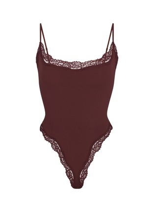 Main View - Click To Enlarge - SKIMS - Fits Everybody Corded Lace Cami Bodysuit