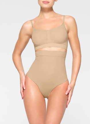 SKIMS Everyday Sculpt High Waist Thong - Clay - ShopStyle Plus