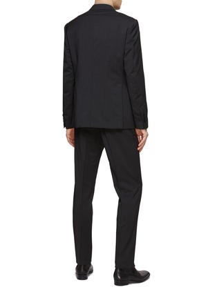 Back View - Click To Enlarge - LARDINI - Double Breasted Peak Lapel Suit
