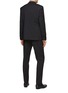 Back View - Click To Enlarge - LARDINI - Double Breasted Peak Lapel Suit