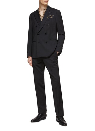 Figure View - Click To Enlarge - LARDINI - Double Breasted Peak Lapel Suit