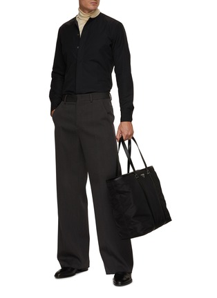 Figure View - Click To Enlarge - LARDINI - Band Collar Shirt