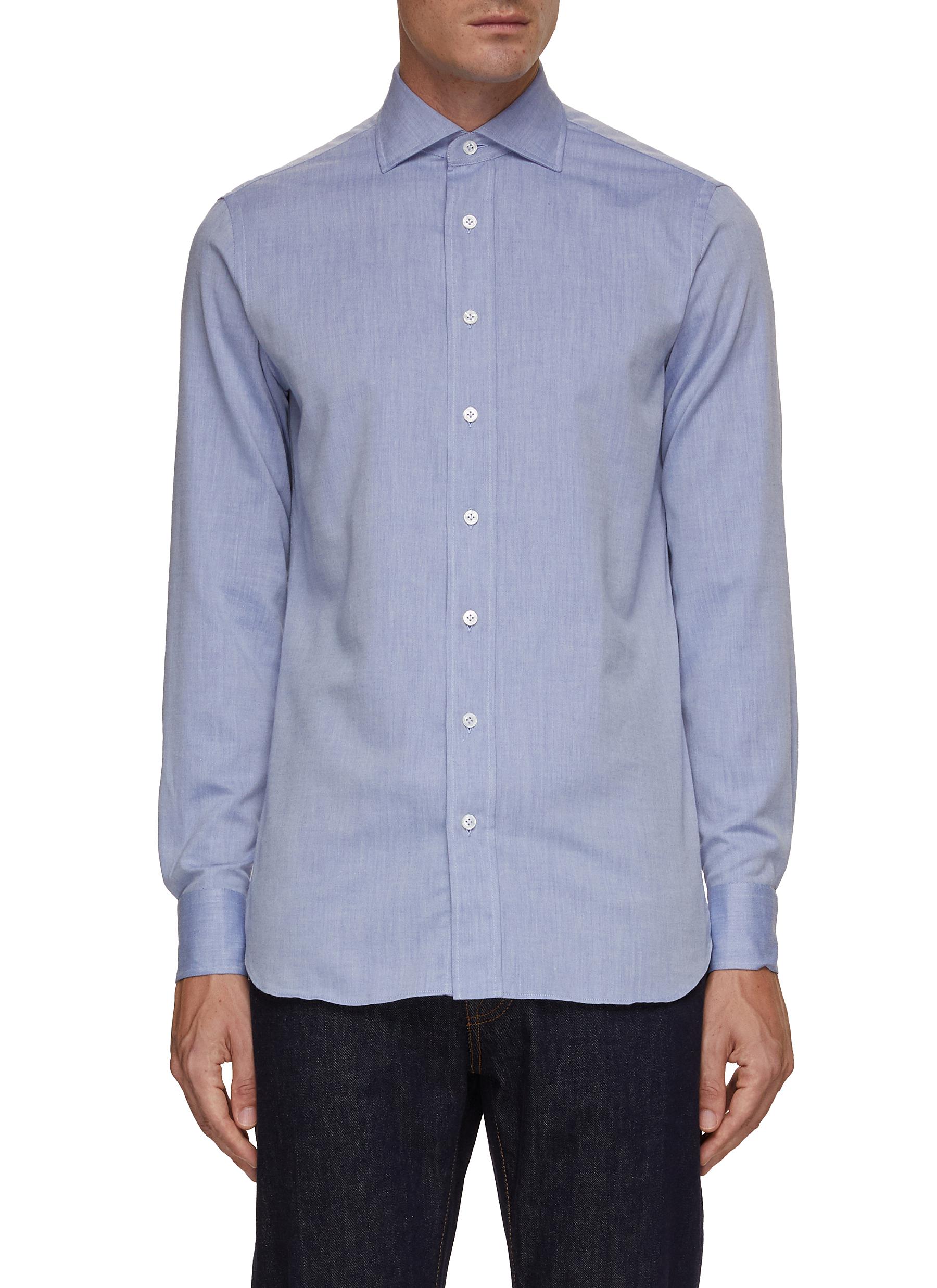 SPREAD COLLAR SHIRT