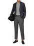 Figure View - Click To Enlarge - LARDINI - Single Breasted Notch Lapel Houndstooth Blazer