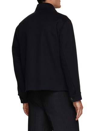 Back View - Click To Enlarge - LARDINI - Buttoned Collar Jacket