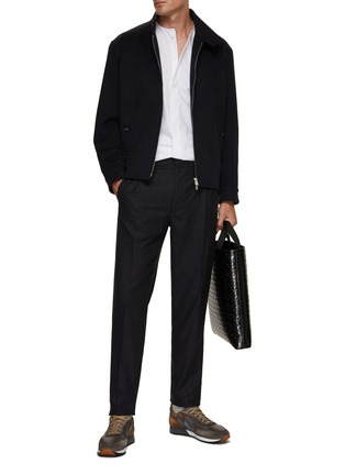 Figure View - Click To Enlarge - LARDINI - Buttoned Collar Jacket