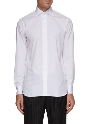 Main View - Click To Enlarge - LARDINI - Spread Collar Shirt