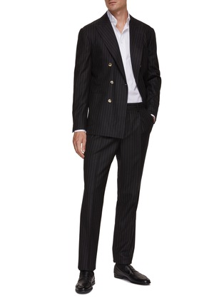 Figure View - Click To Enlarge - LARDINI - Spread Collar Shirt