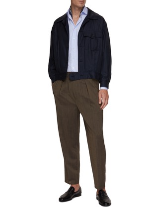 Figure View - Click To Enlarge - LARDINI - Spread Collar Shirt