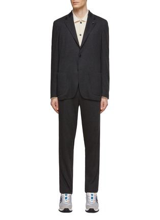 Main View - Click To Enlarge - LARDINI - Easy Wear Single Breasted Notch Lapel Suit