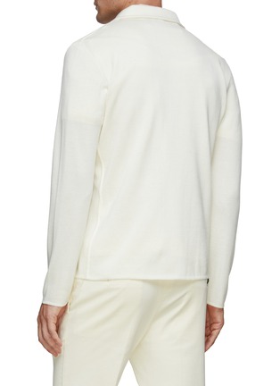 Back View - Click To Enlarge - LARDINI - Wool Knitted Jacket