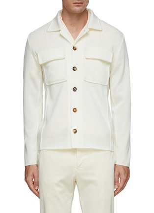 Main View - Click To Enlarge - LARDINI - Wool Knitted Jacket