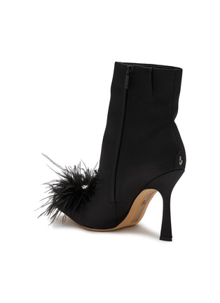 Matte Black Chunky Heel Short Boots, Pointed Toe High Heeled Boots, Women's  Side Zipper Boots | SHEIN USA