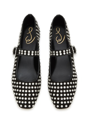 Detail View - Click To Enlarge - SAM EDELMAN - Michaela Gem Crystal Embellished Mary Jane Flats