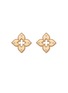 Main View - Click To Enlarge - ROBERTO COIN - Venetian Princess Diamond Ruby 18K Rose Gold Stud Earrings