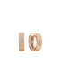 Main View - Click To Enlarge - ROBERTO COIN - Love In Verona Diamond Ruby 18K Rose Gold Hoop Earrings
