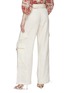 Back View - Click To Enlarge - ZIMMERMANN - Tama Belted Drawstring Cuff Linen Utility Pants