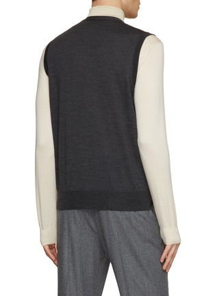 Back View - Click To Enlarge - CANALI - Button Front Vest