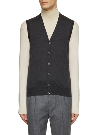 Main View - Click To Enlarge - CANALI - Button Front Vest