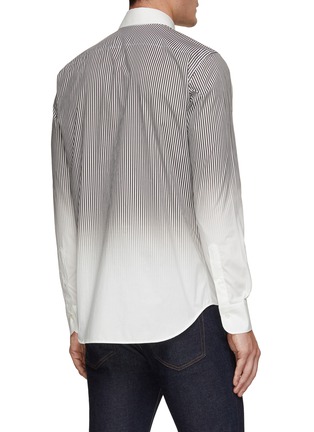 Back View - Click To Enlarge - CANALI - Gradient Stripe Shirt