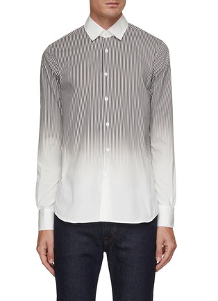 Main View - Click To Enlarge - CANALI - Gradient Stripe Shirt