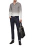 Figure View - Click To Enlarge - CANALI - Gradient Stripe Shirt