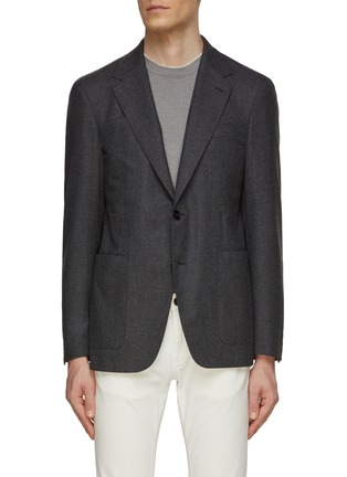 Main View - Click To Enlarge - CANALI - Cashmere Blend Single Breasted Blazer