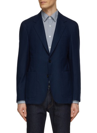 Main View - Click To Enlarge - CANALI - Single Breasted Notch Lapel Blazer