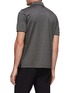 Back View - Click To Enlarge - CANALI - Ribbed Detail Polo Shirt