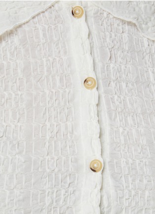 - VINCE - Smocked Button Up Shirt