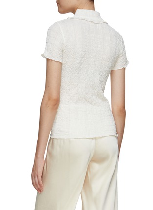 Back View - Click To Enlarge - VINCE - Smocked Button Up Shirt