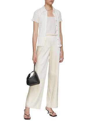 Figure View - Click To Enlarge - VINCE - Smocked Button Up Shirt