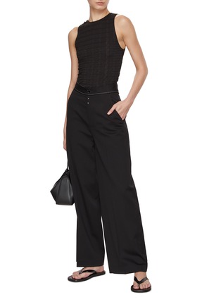 Figure View - Click To Enlarge - VINCE - Smocked Tank Top