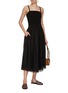 Figure View - Click To Enlarge - VINCE - Smocked Waist Midi Dress
