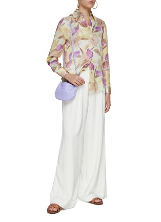 Figure View - Click To Enlarge - VINCE - Nouveau Magnolia Print Silk Shirt