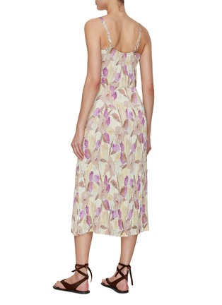 Back View - Click To Enlarge - VINCE - Nouveau Magnolia Print Midi Dress