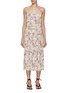 Main View - Click To Enlarge - VINCE - Nouveau Magnolia Print Midi Dress