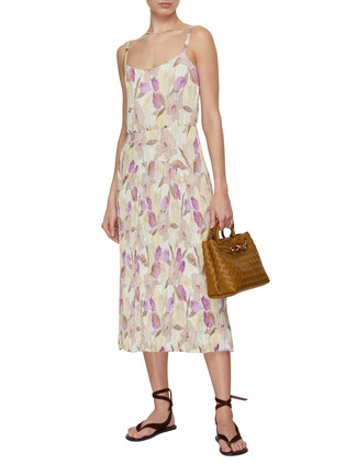 Figure View - Click To Enlarge - VINCE - Nouveau Magnolia Print Midi Dress