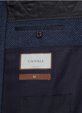  - CANALI - Single breasted Notch Lapel Overcoat