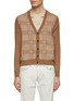 Main View - Click To Enlarge - CANALI - Check Wool Knit Cardigan