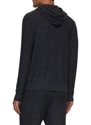 Back View - Click To Enlarge - CANALI - Drawstring Knit Hoodie
