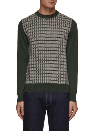 Main View - Click To Enlarge - CANALI - Argyle Knit Sweater