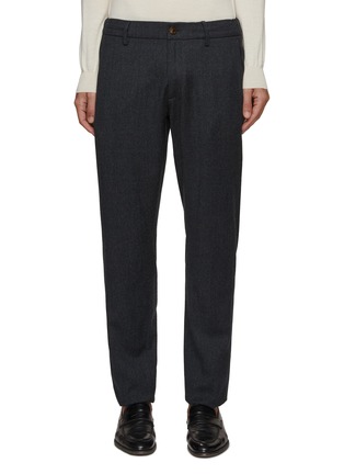 Main View - Click To Enlarge - CANALI - Flat Front Wool Pants