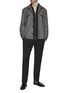Figure View - Click To Enlarge - CANALI - Flat Front Wool Pants
