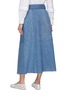 Back View - Click To Enlarge - E.L.V. DENIM - Frankie Denim Midi Skirt