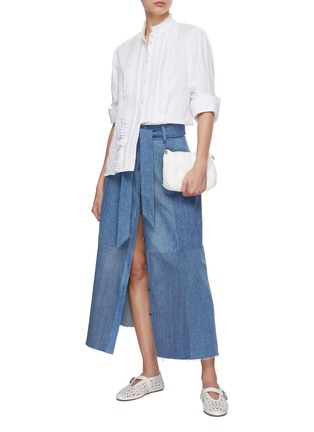 Figure View - Click To Enlarge - E.L.V. DENIM - Frankie Denim Midi Skirt